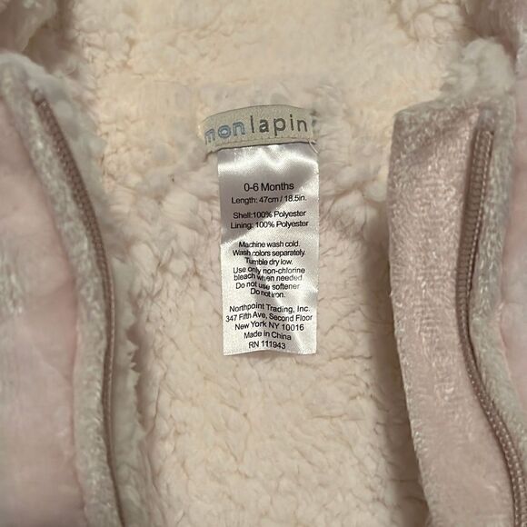 Mon Lapin Pink Baby Bunting - Picture 5 of 6